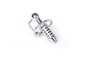 Kiotos - Torpedo - Plug urétral en acier inoxydable avec nervures - Diamètre 28 mm - Laced-up.nl