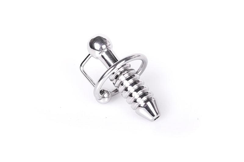Kiotos - Torpedo - Plug urétral en acier inoxydable avec nervures - Diamètre 28 mm - Laced-up.nl