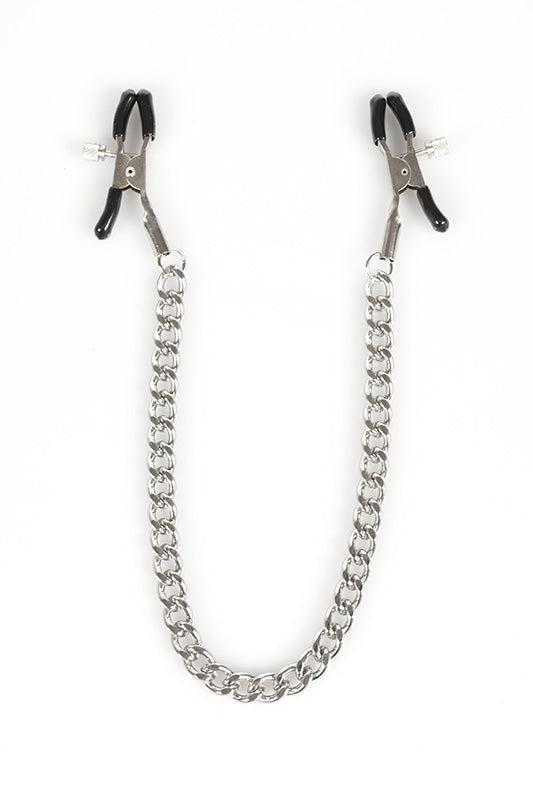 Kiotos - Verstelbare Alligator Tepelklemmen aan Ketting-Laced-up.nl