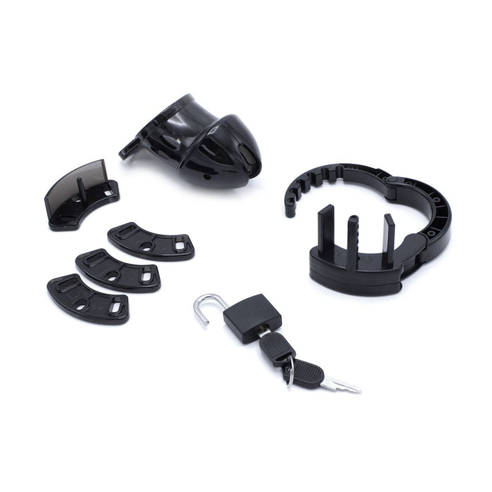 Kiotos - Verstelbare Kuisheidskooi - Plastic - Zwart-Laced-up.nl