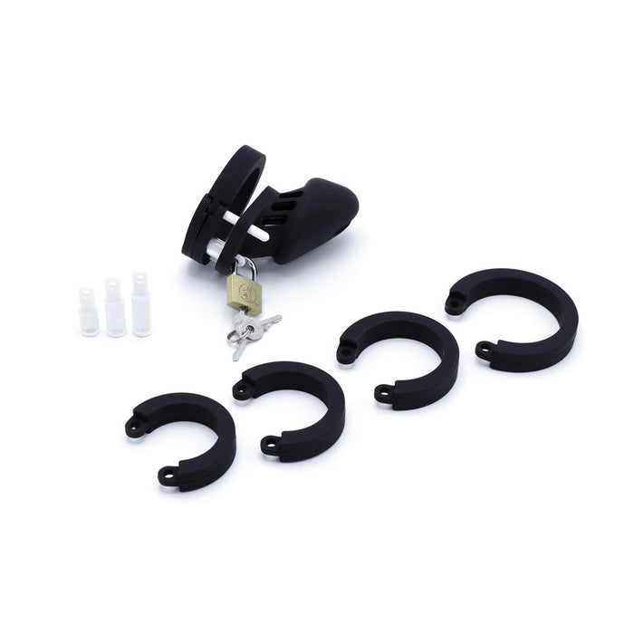 Kiotos - Verstelbare Kuisheidskooi - Siliconen - Zwart-Laced-up.nl