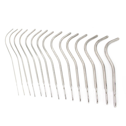Kiotos - Volledig Stalen Dilator Set DeLuxe - 15 stuks in etui-Erotiekvoordeel.nl
