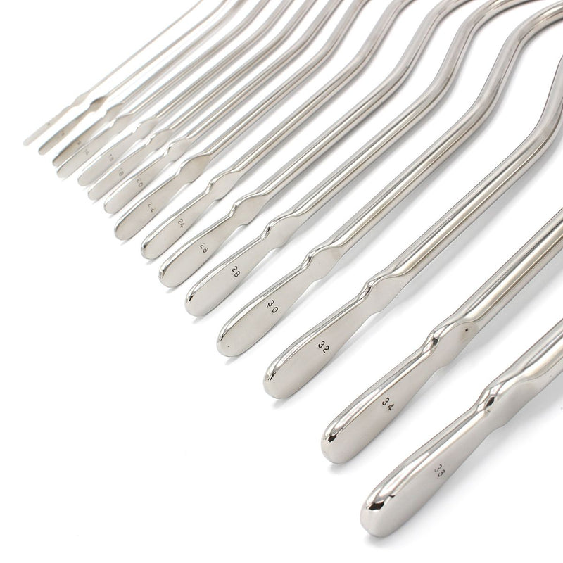 Kiotos - Volledig Stalen Dilator Set DeLuxe - 15 stuks in etui-Erotiekvoordeel.nl