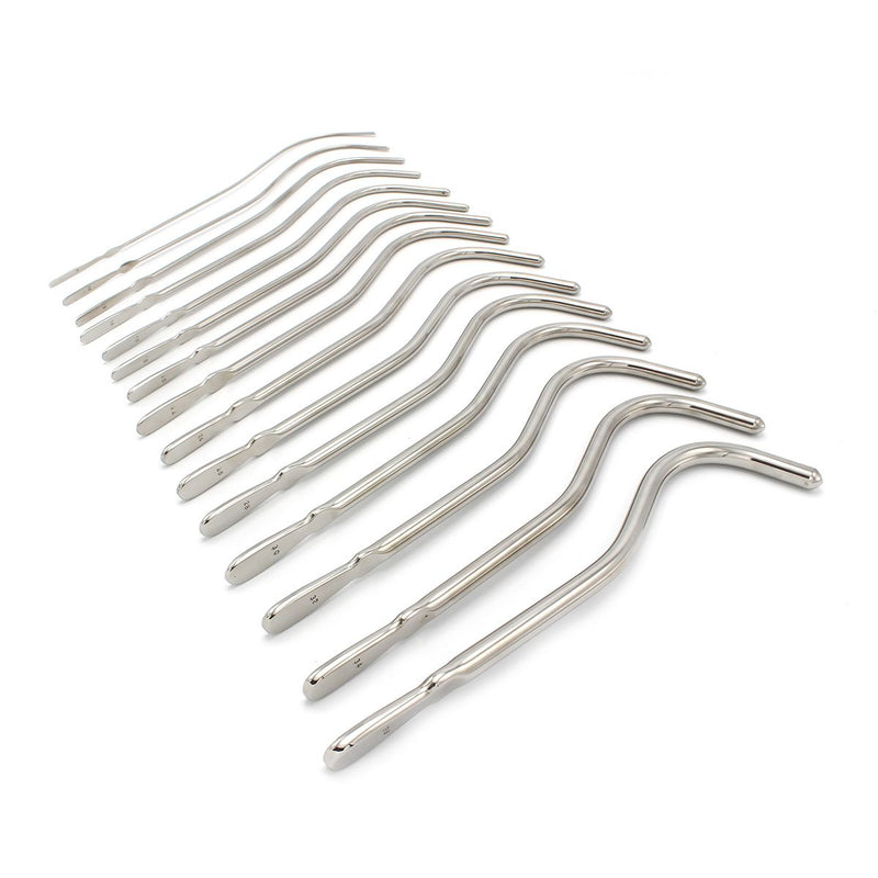Kiotos - Volledig Stalen Dilator Set DeLuxe - 15 stuks in etui-Erotiekvoordeel.nl