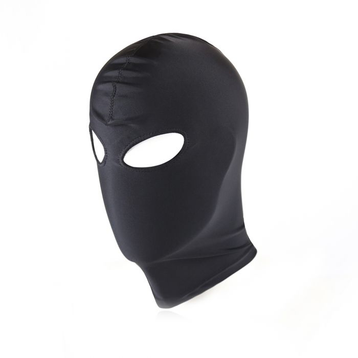 Kiotos - Zwarte BDSM Hood - Spandex Met Oogopeningen-Erotiekvoordeel.nl