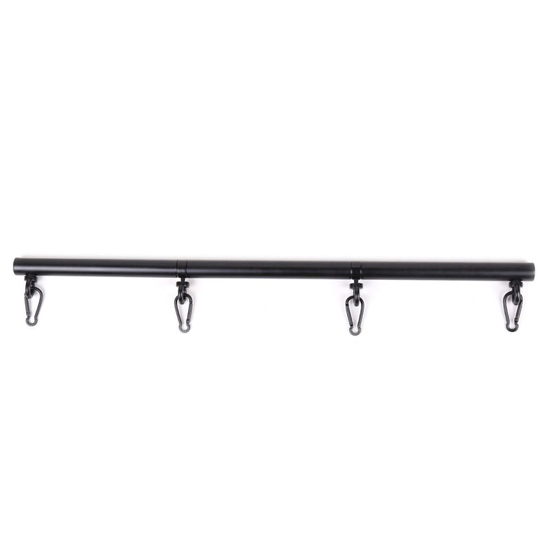Kiotos - Zwarte deelbare spreidstang/spreader bar Met 4 Ringen-Laced-up.nl