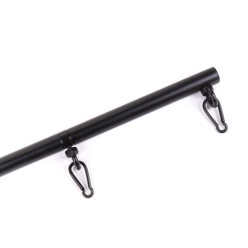 Kiotos - Zwarte deelbare spreidstang/spreader bar Met 4 Ringen-Laced-up.nl