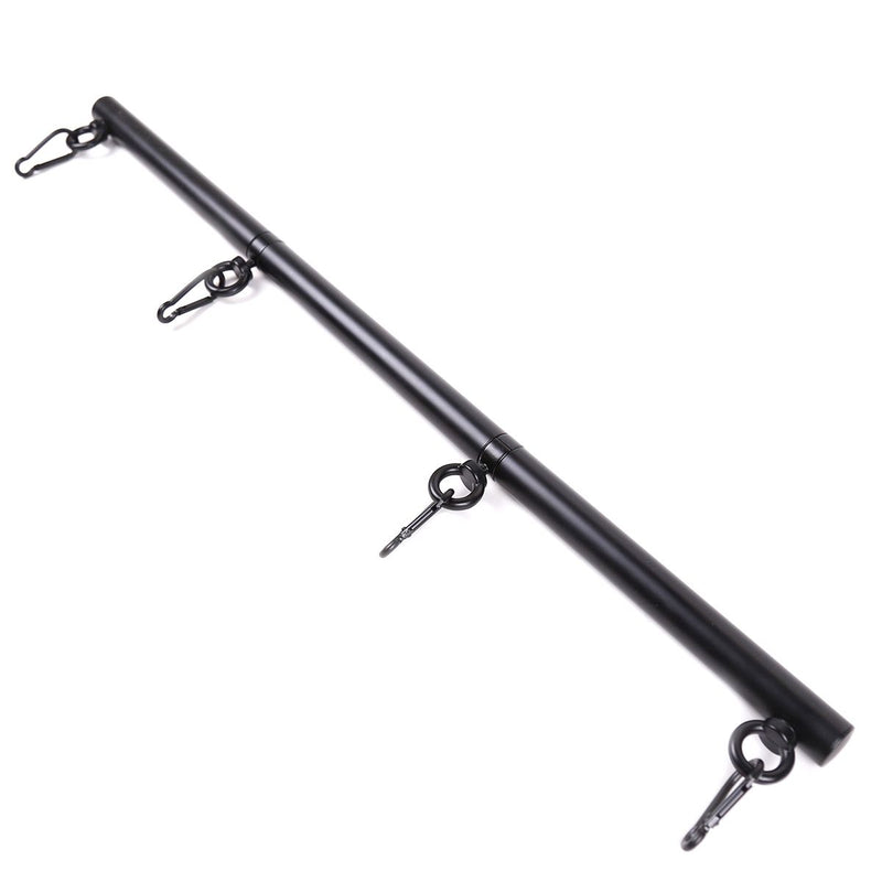 Kiotos - Zwarte deelbare spreidstang/spreader bar Met 4 Ringen-Laced-up.nl