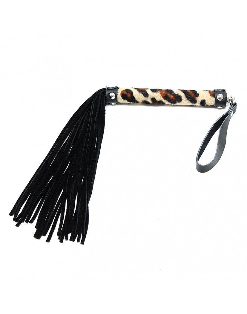 Rimba - Kleine Zweep Met 38 strengen - Panter print-Laced-up.nl