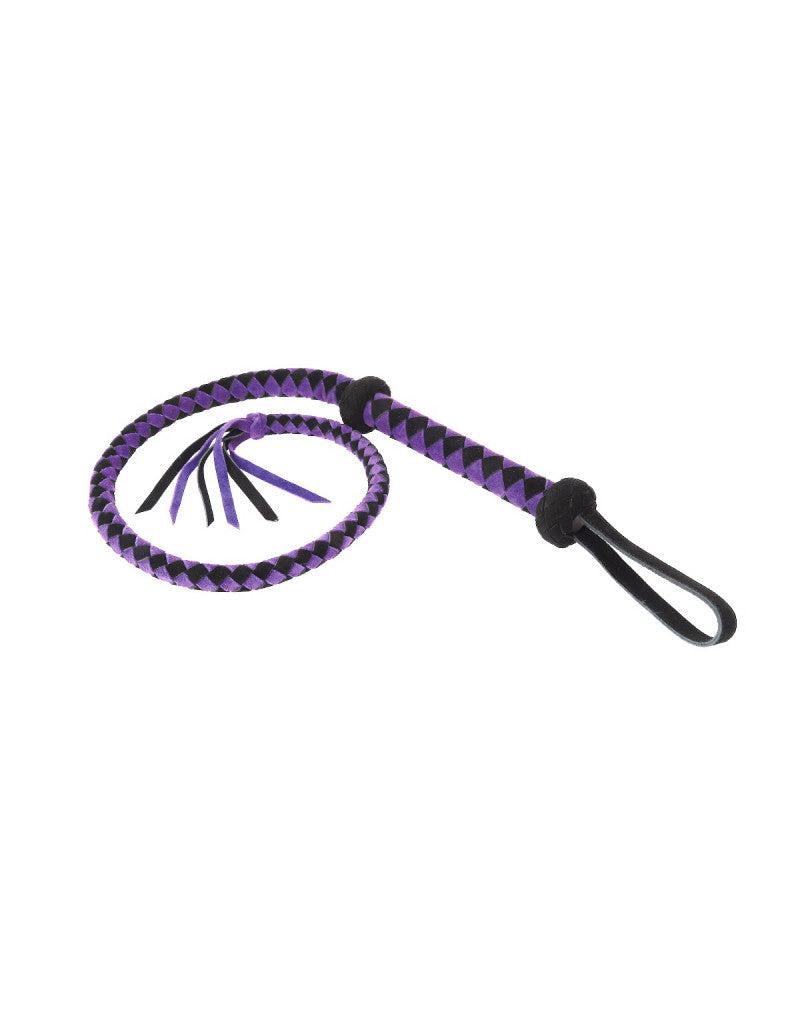 Rimba - Korte suède Bullwhip - Paars/Zwart-Laced-up.nl