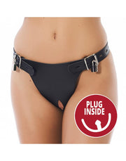 Rimba - Kuisheidsgordel Met hangsloten En buttplug-Laced-up.nl