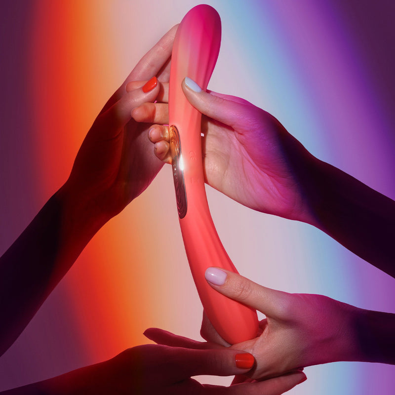 LELO - Boomerang - Dubbelzijdige Vibrator - Dubbele Motor - Cerise-Erotiekvoordeel.nl