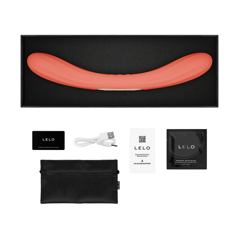LELO - Boomerang - Dubbelzijdige Vibrator - Dubbele Motor - Coral-Erotiekvoordeel.nl