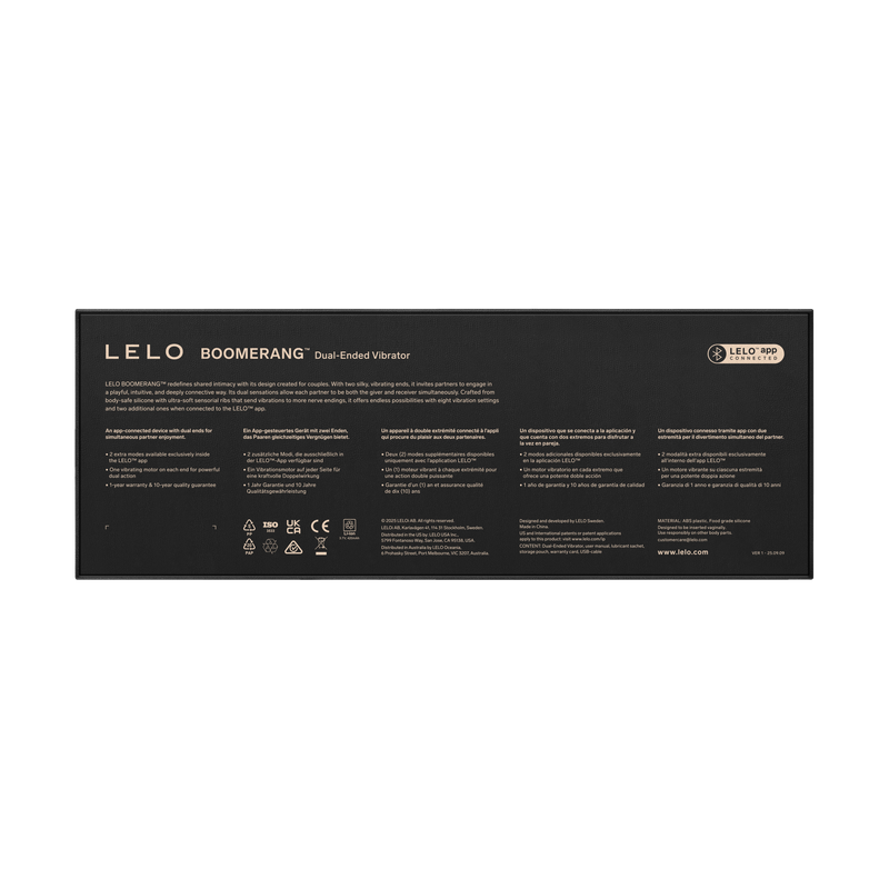 LELO - Boomerang - Dubbelzijdige Vibrator - Dubbele Motor - Coral-Erotiekvoordeel.nl