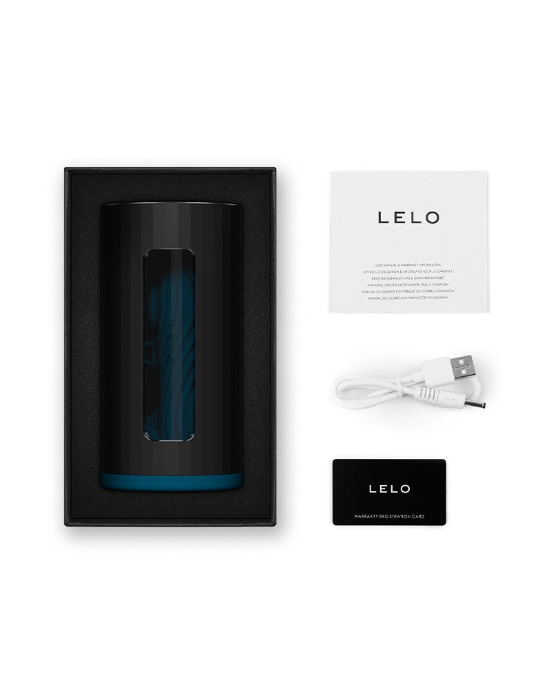 LELO - F1S V3 - Interactieve Masturbator met App Control - Blauw/Zwart-laced-up.nl