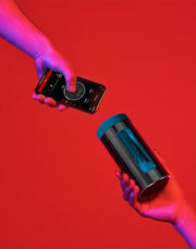 LELO - F1S V3 XL - Interactieve Masturbator met App Control - Blauw/Zwart-laced-up.nl