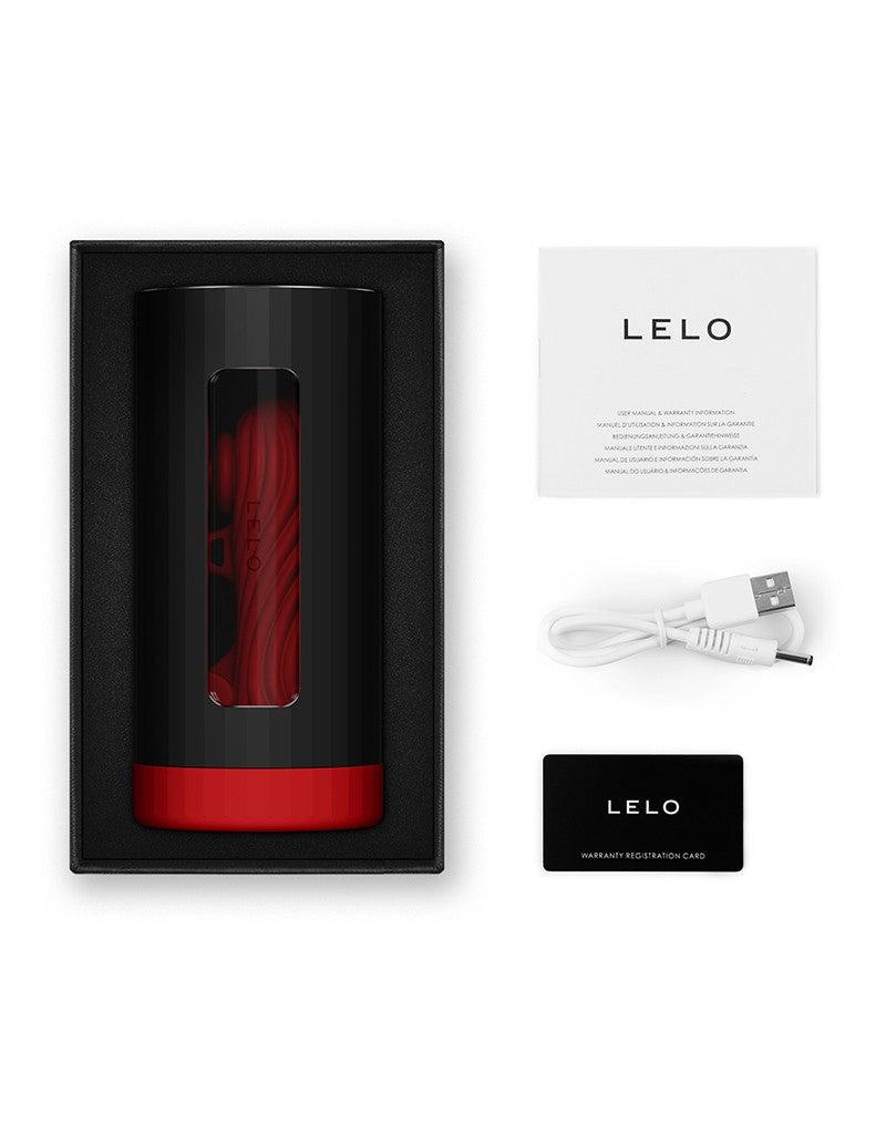 LELO - F1S V3 XL - Interactieve Masturbator met App Control - Rood/Zwart-laced-up.nl