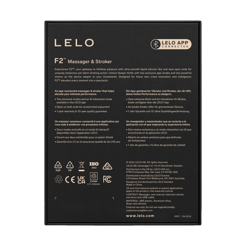 LELO - F2S Master Blaster- Stamina Trainer & Stroker - App Control - Rood-Erotiekvoordeel.nl