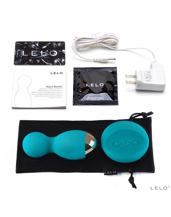 LELO - Hula Beads - Roterende en Vibrerende Vagina Balletjes - Turquoise-Laced-up.nl