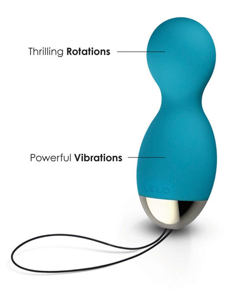 LELO - Hula Beads - Roterende en Vibrerende Vagina Balletjes - Turquoise-Laced-up.nl