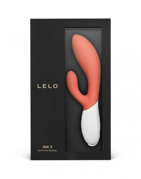 LELO - Ina 3 - Rabbit Vibrator - Koraal-Laced-up.nl