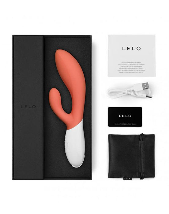 LELO - Ina 3 - Rabbit Vibrator - Koraal-Laced-up.nl