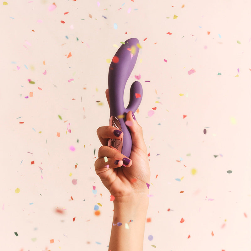 LELO - Ina Thrust - Rabbit Vibrator met Stootbeweging - Paars-Erotiekvoordeel.nl