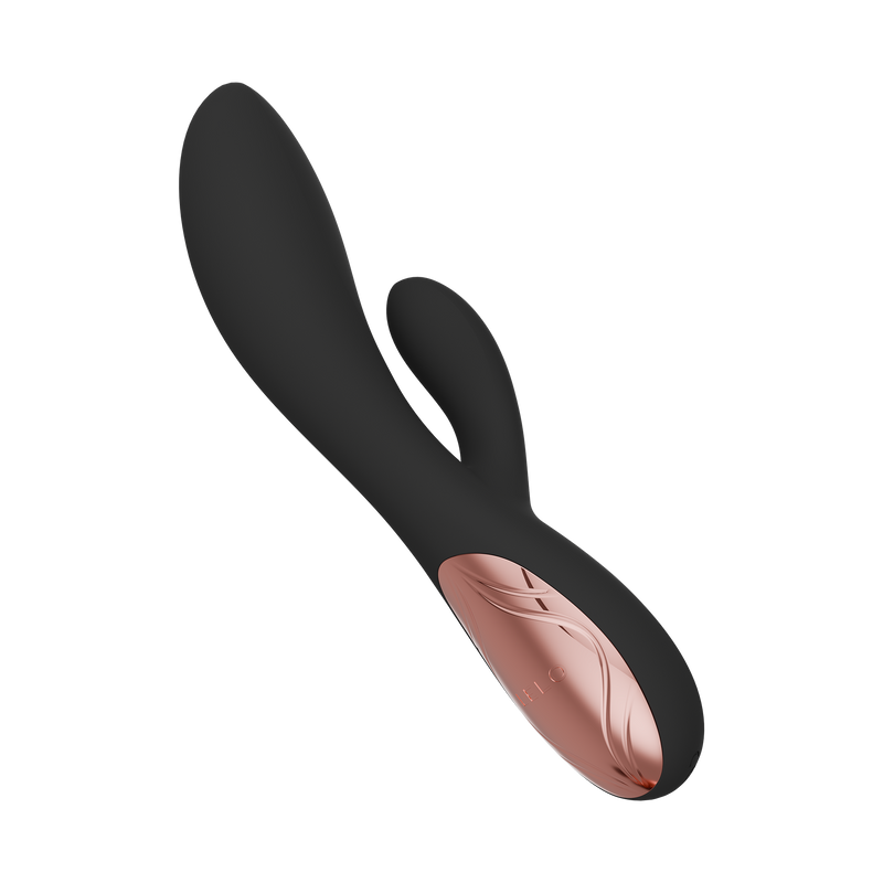 LELO - Ina Thrust - Rabbit Vibrator met Stootbeweging - Zwart-Erotiekvoordeel.nl
