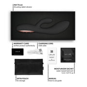 LELO - Ina Thrust - Rabbit Vibrator met Stootbeweging - Zwart-Erotiekvoordeel.nl
