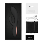 LELO - Ina Thrust - Rabbit Vibrator met Stootbeweging - Zwart-Erotiekvoordeel.nl