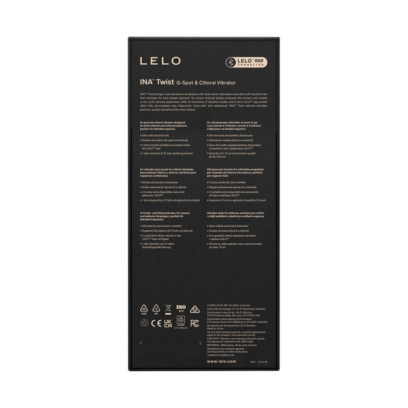 LELO - Ina Twist - Rabbit Vibrator - Lichtroze-Erotiekvoordeel.nl