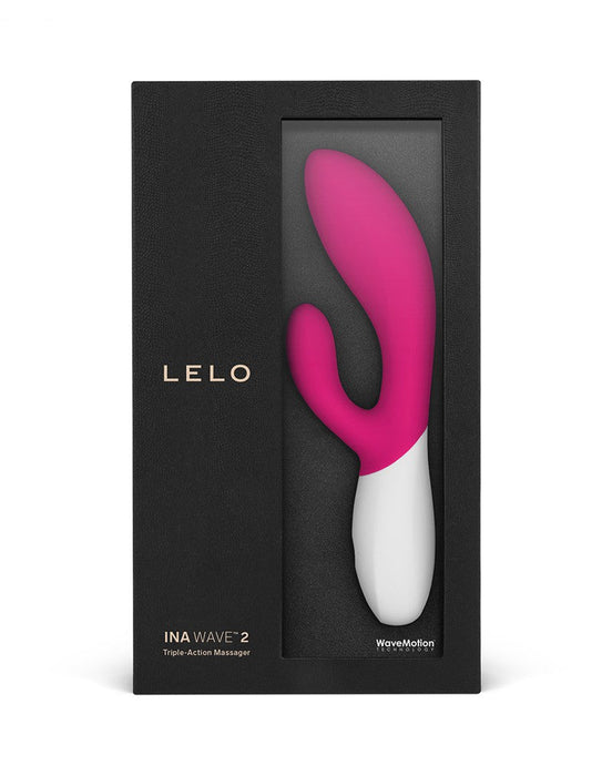 LELO - Ina Wave 2 - Rabbit Vibrator - Fuchsia Roze-Laced-up.nl