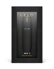 LELO - Mia 3 - Pucker Up - Vibromasseur en forme de rouge à lèvres - Noir - Laced-up.nl