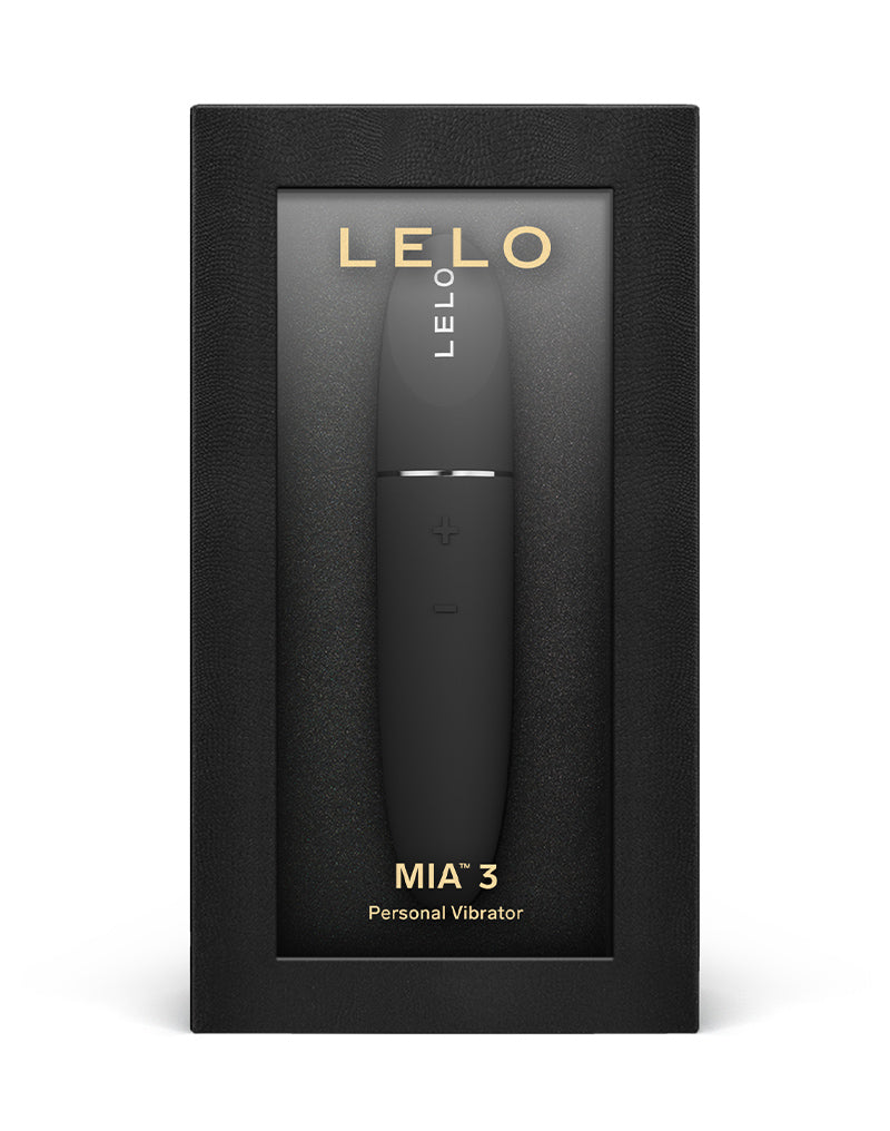 LELO - Mia 3 - Pucker Up - Vibromasseur en forme de rouge à lèvres - Noir - Laced-up.nl