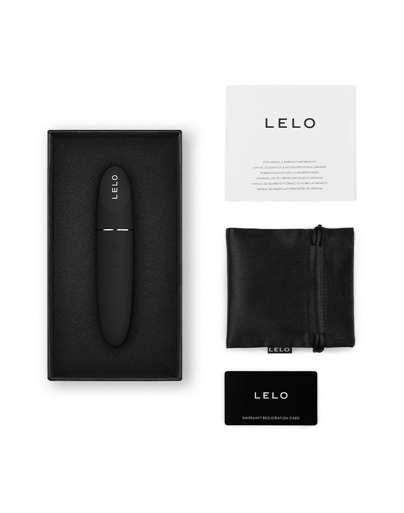 LELO - Mia 3 - Pucker Up - Vibromasseur en forme de rouge à lèvres - Noir - Laced-up.nl
