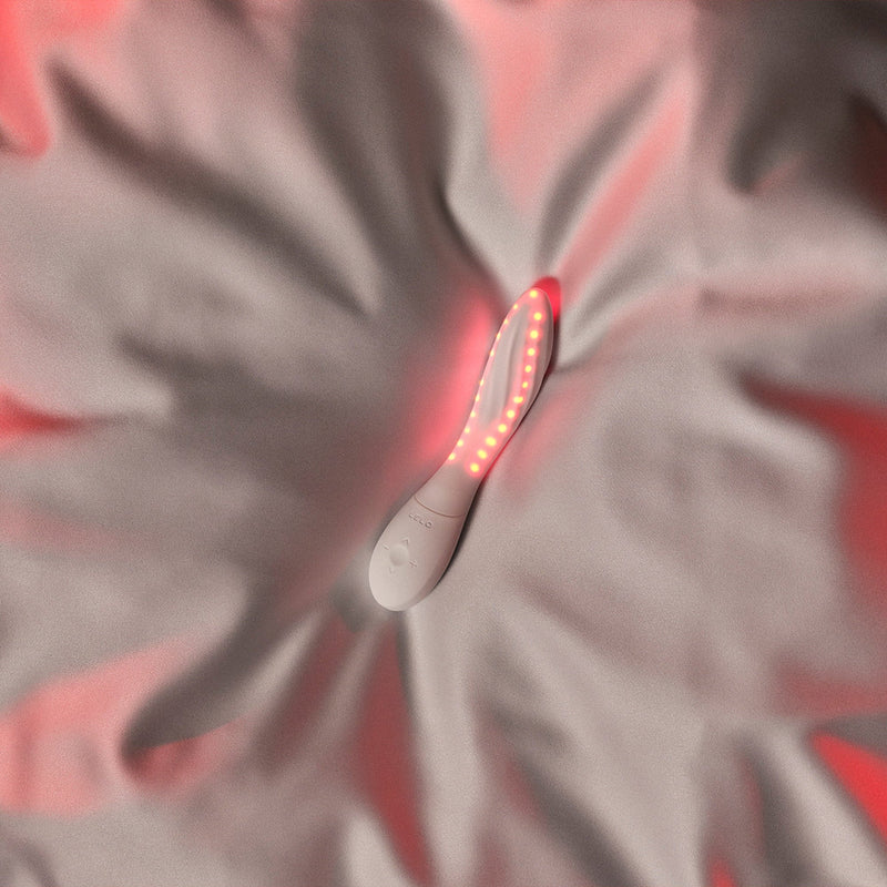 LELO - Mona Spectra - Wellness Massager met Rood Licht - Wit-Erotiekvoordeel.nl