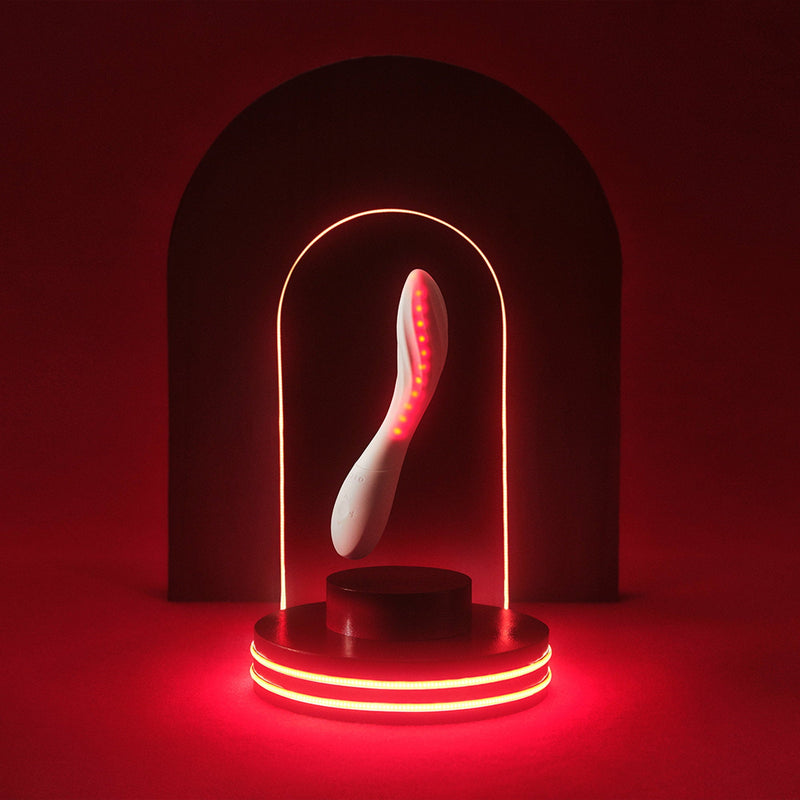 LELO - Mona Spectra - Wellness Massager met Rood Licht - Wit-Erotiekvoordeel.nl