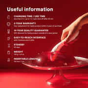 LELO - Mona Spectra - Wellness Massager met Rood Licht - Wit-Erotiekvoordeel.nl