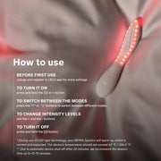 LELO - Mona Spectra - Wellness Massager met Rood Licht - Wit-Erotiekvoordeel.nl