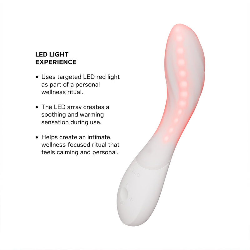 LELO - Mona Spectra - Wellness Massager met Rood Licht - Wit-Erotiekvoordeel.nl