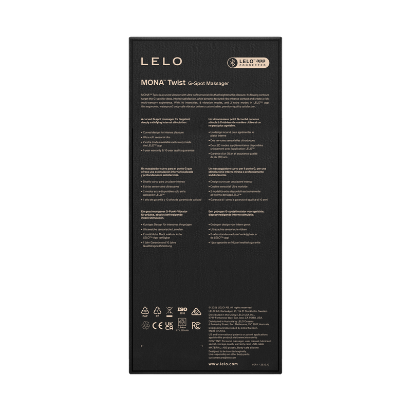 LELO - Mona Twist - G-spot Vibrator - Aqua-Erotiekvoordeel.nl