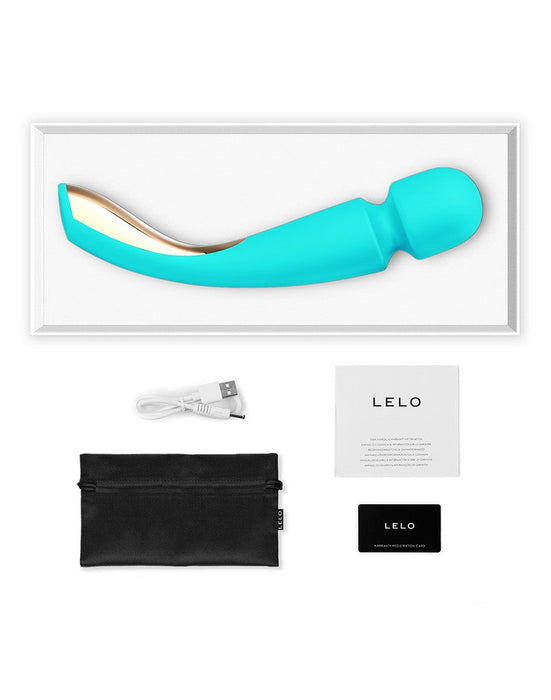 LELO - Smart Wand Medium - Wand Vibrator - Turquoise-Laced-up.nl