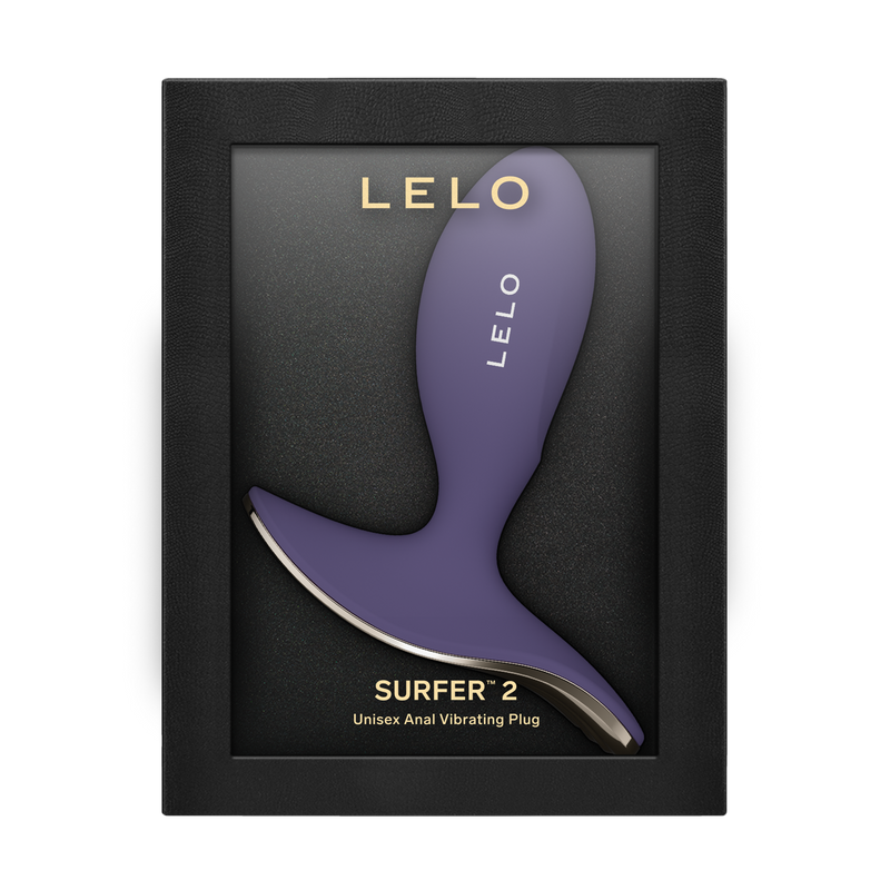 LELO - Surfer 2 - Unisex Vibrerende Anaalplug - Paars-Erotiekvoordeel.nl
