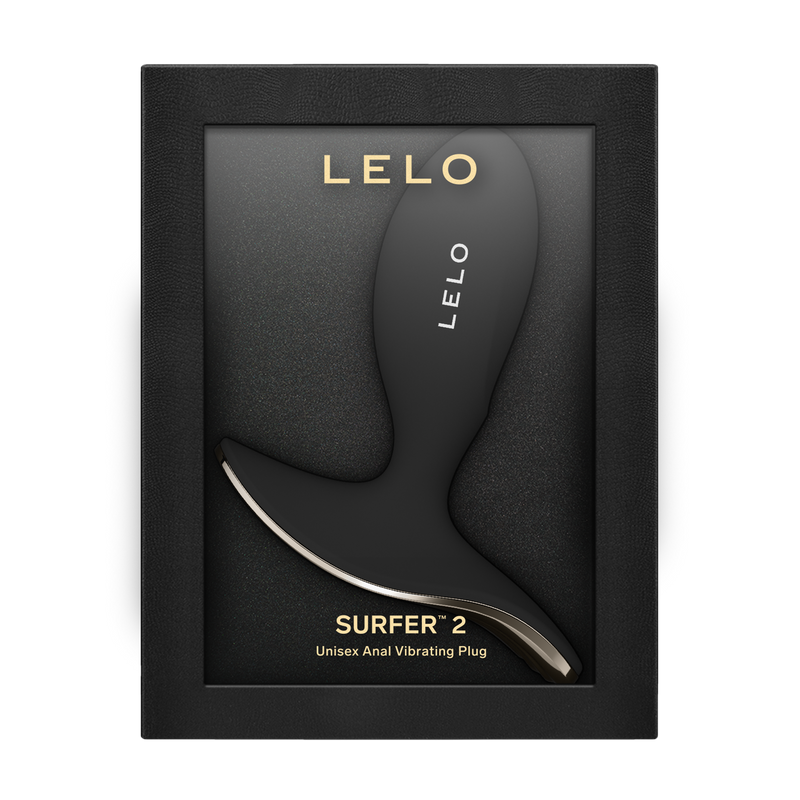 LELO - Surfer 2 - Unisex Vibrerende Anaalplug - Zwart-Erotiekvoordeel.nl