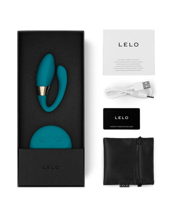 LELO - Tiani Duo - Partner Vibrator Met Afstandsbediening - Turquoise-Laced-up.nl