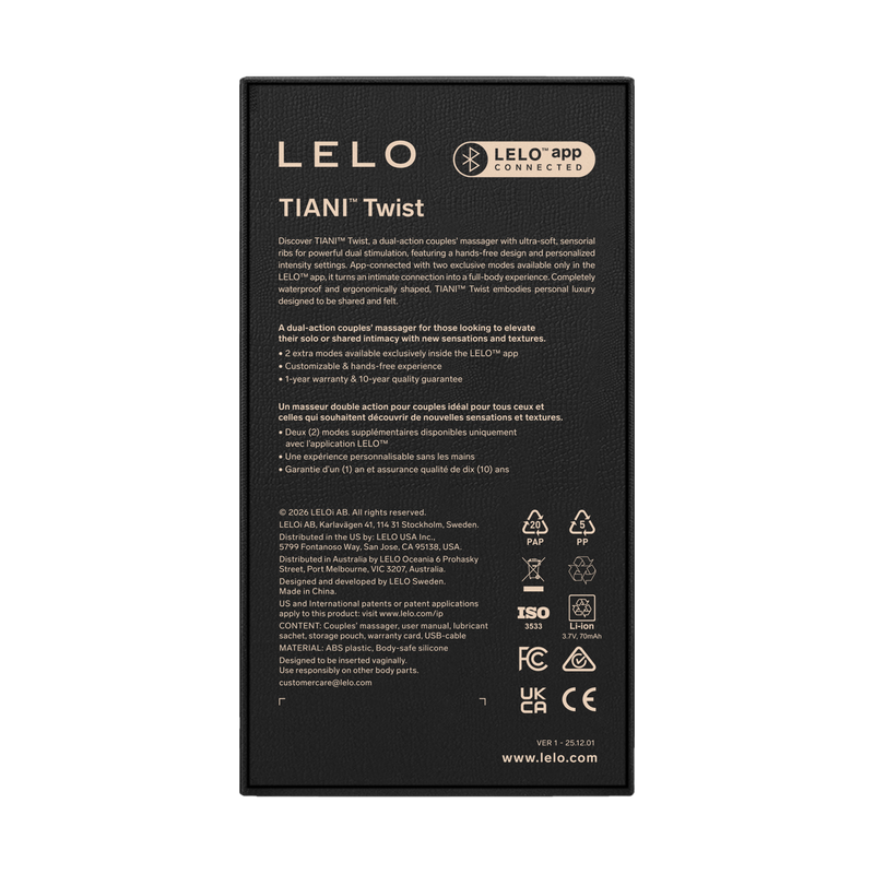 LELO - Tiani Twist - Dual-Action Partner Vibrator - Lila-Erotiekvoordeel.nl