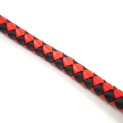 Kiotos - Lange gevlochten single tail - Bull Whip - 190 cm lang - Rood/Zwart-Erotiekvoordeel.nl