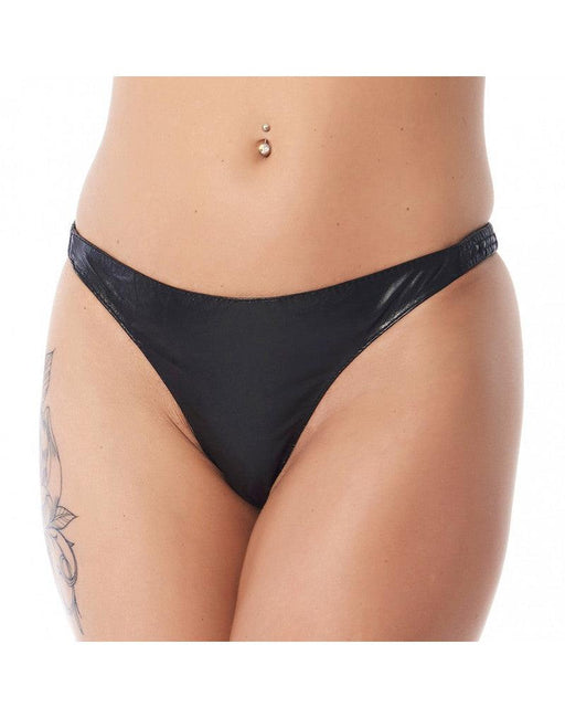 Rimba - Lederen G-String Voor dames-Laced-up.nl