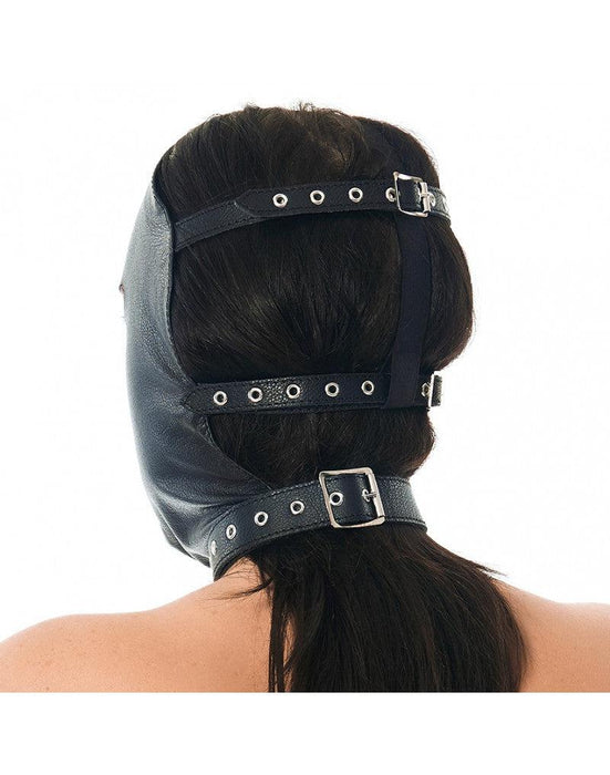 Rimba - Lederen gezichtsmasker - Verstelbaar-Laced-up.nl