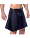 Rimba - Lederen Heren Rok - Kilt - Zwart-Laced-up.nl